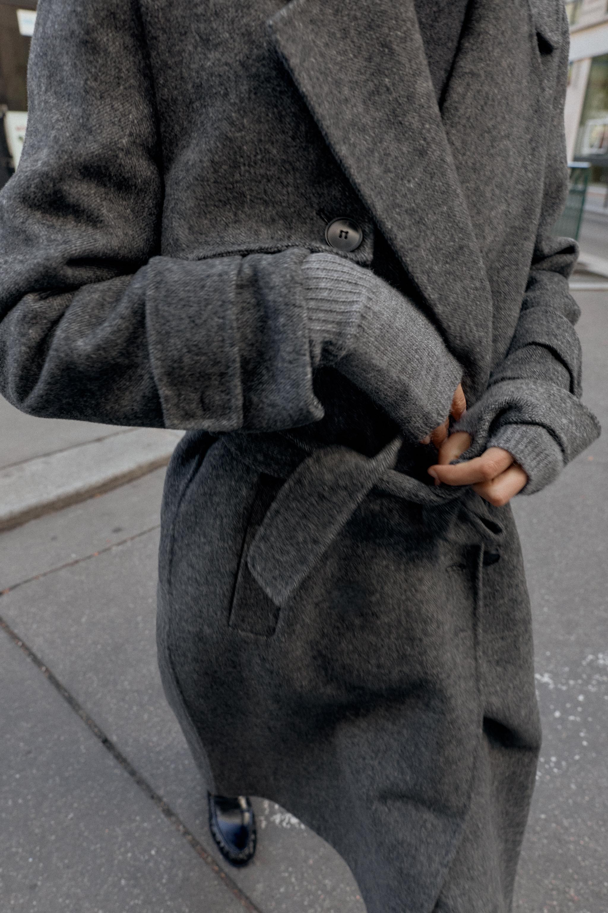 BELTED WOOL COAT